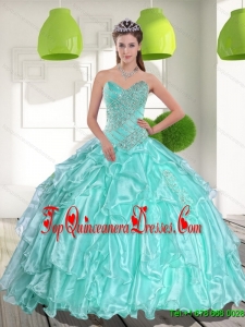 Fashionable Ball Gown Sweetheart Appliques and Beading Quinceanera Dresses