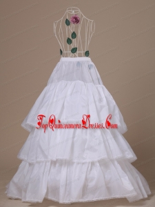 Hot Selling Taffeta Brush Train Wedding Petticoat