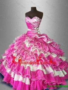 2016 Multi Color Fashionable Quinceanera Dresses with Beading