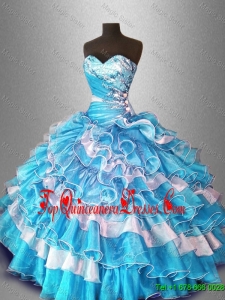 Ball Gown Popular Sweet 16 Dresses with Beading and Ruffles