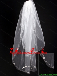 Organza Scalloped Edge Bridal Veil