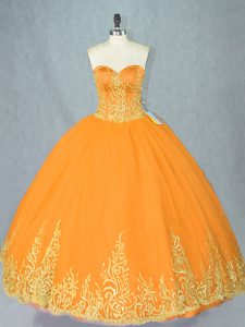 Fashion Beading Quinceanera Gowns Gold Lace Up Sleeveless Floor Length
