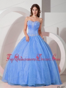 Beautiful Ball Gown Sweetheart Appliques with Beading Fashionable Quinceanera Dress