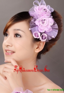 Formal Taffeta and Tulle Hand Made Flowers Women Fascinators For Party