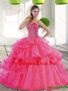 Fashionable Sweetheart 2015 Spring Quinceanera Dress with Beading