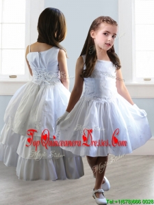 Popular Asymmetrical Neckline Detachable Mini Quinceanera Dress with Appliques