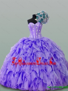 Beautiful Quinceanera Dresses with Beading and Ruffles for 2015 Summer