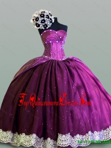 2016 Summer New Style Sweetheart Quinceanera Dresses with Lace