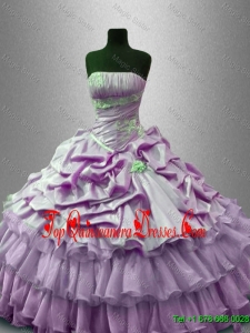 Popular Beaded Quinceanera Gowns with Ruffled Layers for 2016