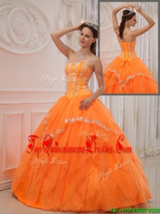 2016 Beautiful Ball Gown Sweetheart Appliques Quinceanera Dresses