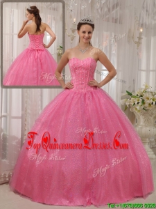 2016 Classical Ball Gown Sweetheart Beading Quinceanera Dresses