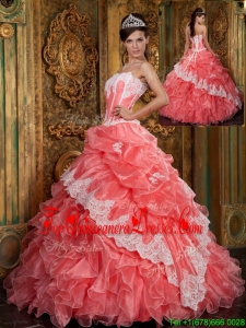 2016 Classic Ball Gown Floor Length Ruffles Quinceanera Dresses