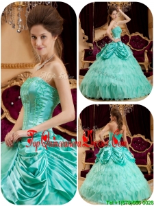 2016 Classic Pick Ups and Ruffles Quinceanera Gowns