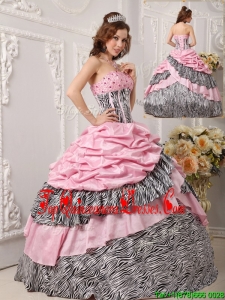 2016 Popular Ball Gown Strapless Quinceanera Gowns in Multi Color