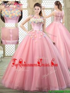 New Style Scoop Quinceanera Dresses with Zipper Up