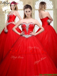 Popular Sweetheart Beading Quinceanera Dresses with Brush Train