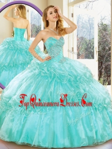 Affordable Sweetheart Quinceanera Gowns with Beading and Ruffled Layers for Summer