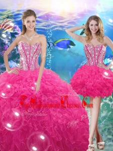 Pretty Ball Gown Sweetheart Detachable Quinceanera Skirts with Beading