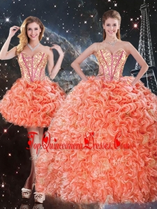 Pretty Detachable Sweetheart Beading and Ruffles Quinceanera Skirts