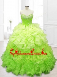 New Arrivals Ball Gown Custom Made Quinceanera Dresses with Beading and Ruffles