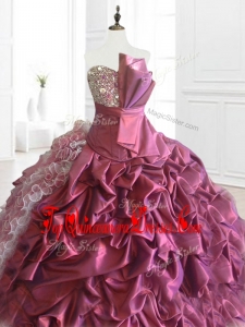 Hot Sale Strapless Sequins and Ruffles Custom Made Quinceanera Dresses for 2016