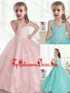 New Arrival Kid Pageant Dresses with Appliques and Beading