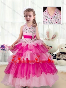 New Arrival Kid Pageant Dresses with Ruffled Layers