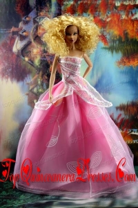 Pretty Pink Princess Dress For Barbie Doll