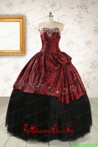 Formal Ball Gown Embroidery Quinceanera Dresses with Sweetheart for 2015