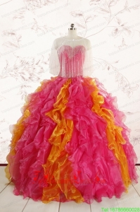 Custom Made Beading Quinceanera Dresses in Multi color