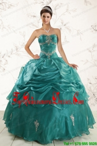 Cheap Ball Gown Quinceanera Dresses with Appliques