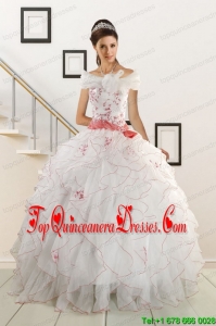 Perfect Appliques and Belt 2015 Brand New Quinceanera Dresses