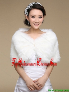 Pearl Front Closure Rabbit Fur 2015 Pretty Shawls