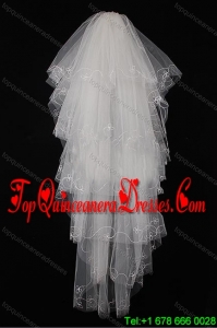 Five Layers Tulle For Fingertip Veil