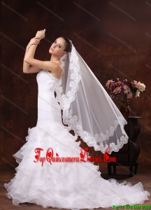 Lace Appliques Tulle Graceful Wedding Veil