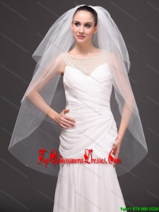 Three-tier Tulle Drop Veil For Wedding On Sale