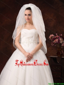 Beautiful Organza and Three-tier Veil For Wedding