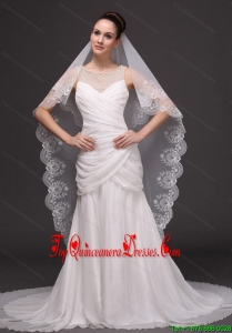 Lace Popular Tulle Bridal Veil For Wedding