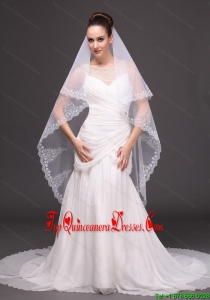 Lace Tulle Fashionable Bridal Veil For Wedding