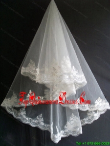 Lace Appliques Tulle Beautiful Wedding Veil