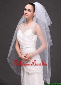 Three-tier Tulle With Embroidery Bridal Veil