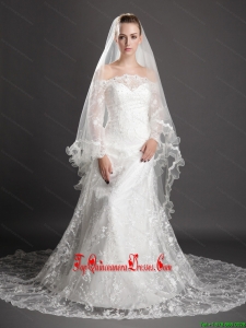 Beading Tulle Graceful Wedding Veil