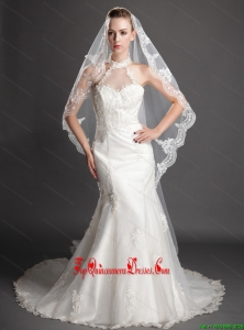 Royal Discount Tulle Bridal Veil With Lace