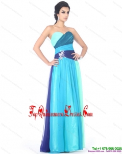 Fashionable Multi Color Sweetheart Damas Dresses with Ruffles and Beading