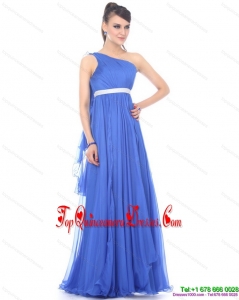Gorgeous Halter Top Long Prom Dresses with Sash and Ruffles