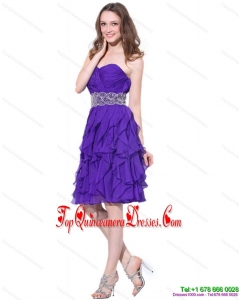 Gorgeous Popular Sweetheart Ruffled Prom Dresses with Appliques