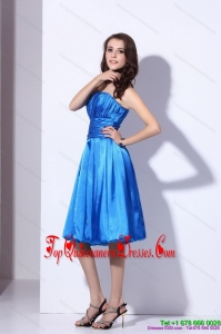 Gorgeous Popular Strapless 2015 Short Prom Dresses with Ruching