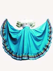 Elegant Aqua Blue Lace Up Off The Shoulder Ruffled Layers Quinceanera Dress Taffeta Short Sleeves