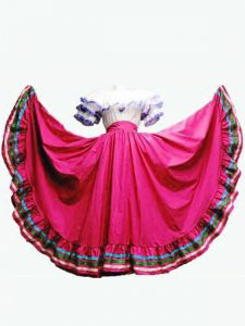 Hot Pink Off The Shoulder Neckline Ruffled Layers Quinceanera Dress Short Sleeves Lace Up