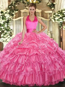 Most Popular Sleeveless Ruffled Layers and Pick Ups Lace Up Sweet 16 Dresses